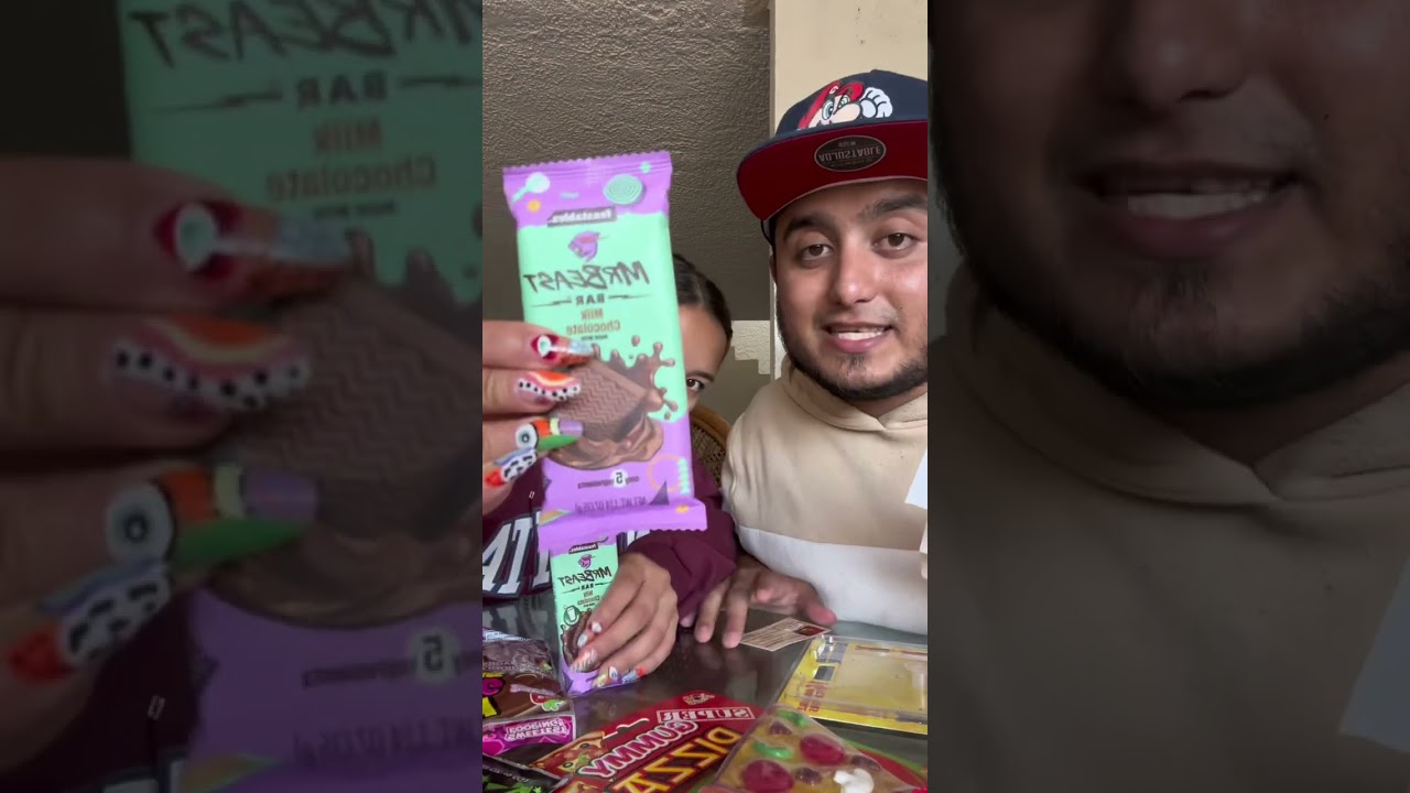 Probando los famosos chocolates de Mr.beast