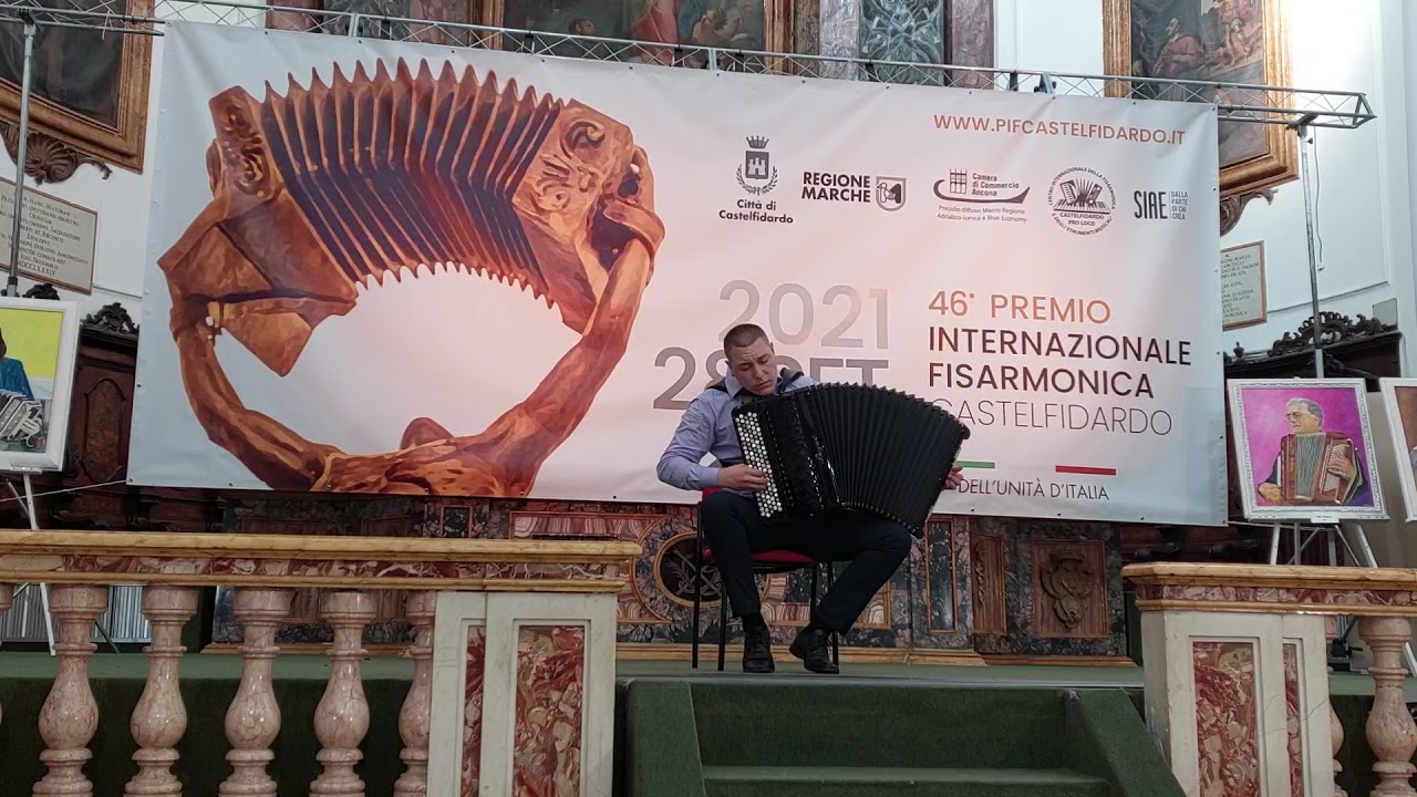 Dincic Petar (Serbie) Lauréat du concours PIF 2021 à Castelfidardo (Italie)