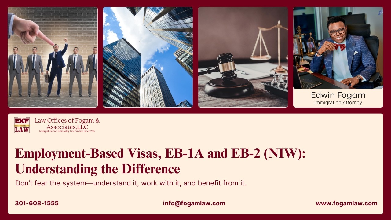 EB-1A vs. EB-2 NIW: Understanding the Key Differences