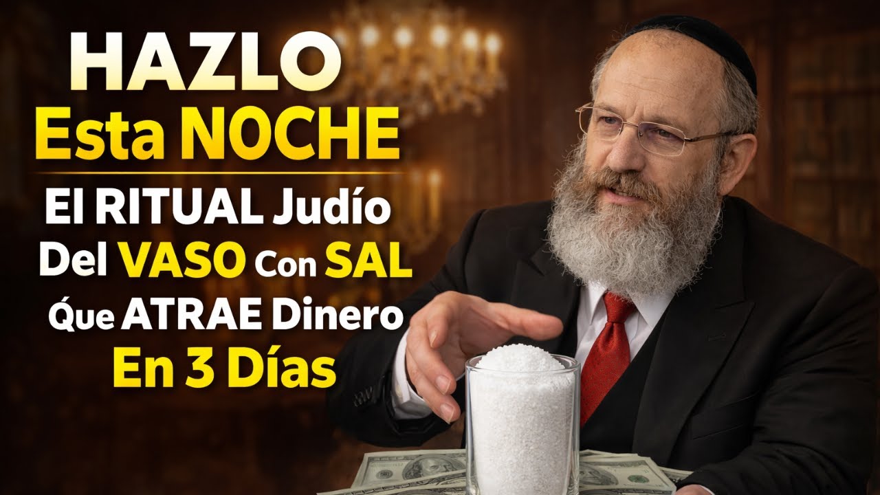 HAZLO Esta NOCHE  El RITUAL Judío Del VASO Con SAL Que ATRAE Dinero En 3 Días
