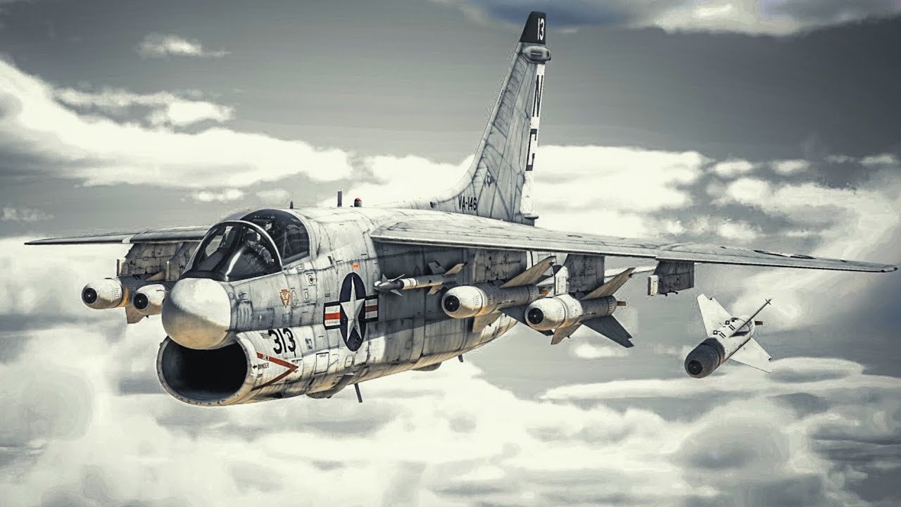 💀A-7E Corsair II – Drop TV-guided Bomb for High-Precision Strikes (War Thunder)