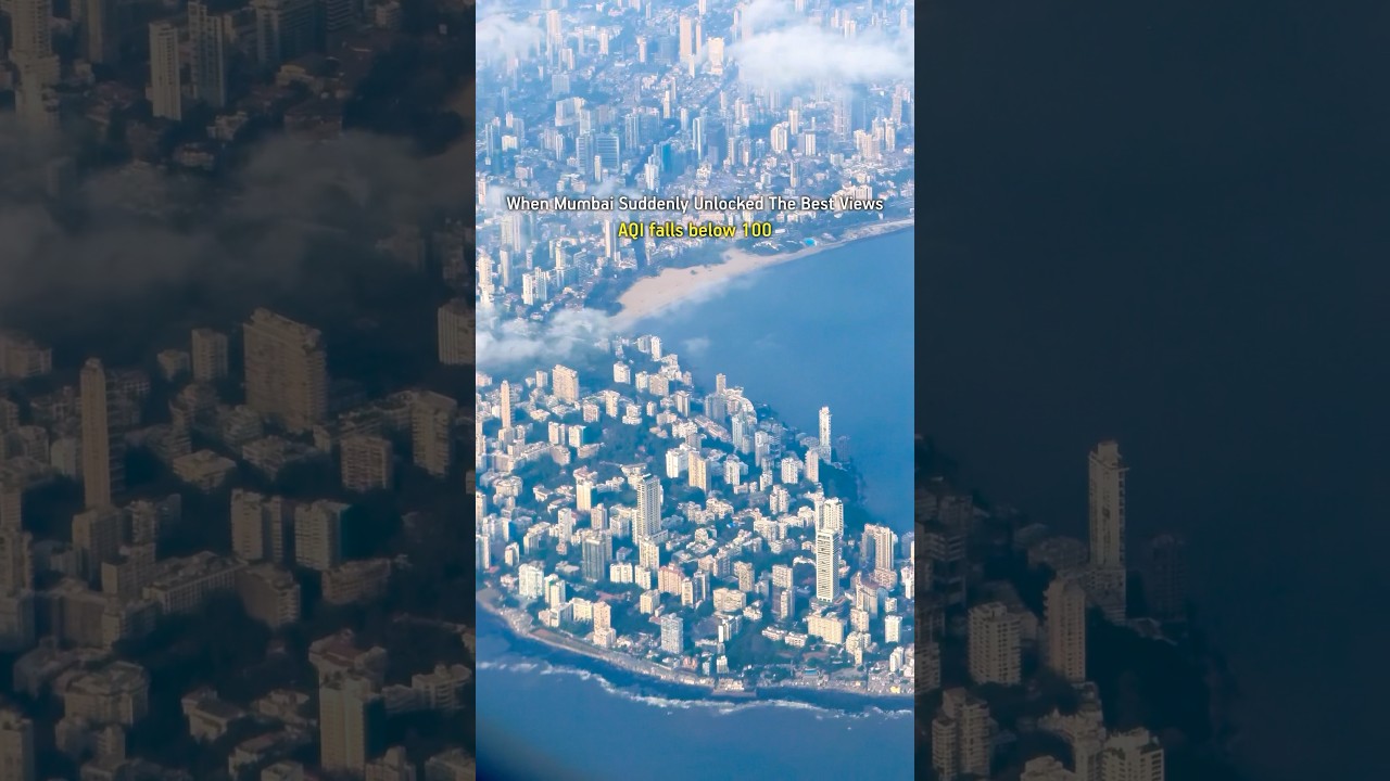 Best Landing Views In Mumbai Today #travel #india #landing #mumbai