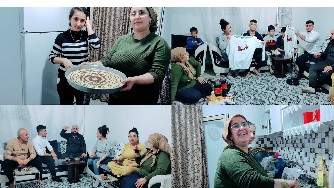 اليوم رحنا عل بيت اختي نظيفه سوينا كيك 🥮🥧 على طلب متابعين واخدنا هديه لاحموده وجوان🎁