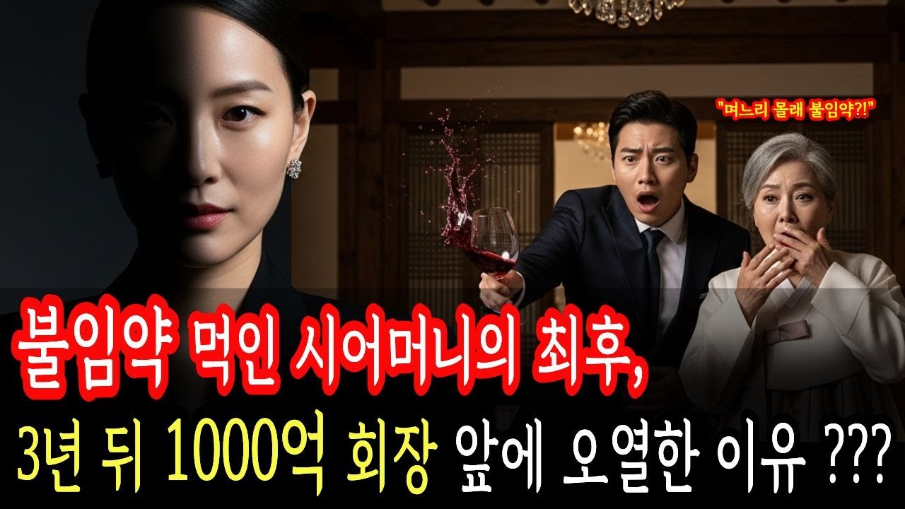 며느리 몰래 불임약 먹여 버린 시어머니, 3년 뒤 1000억 투자자로 나타난 내 앞에서 무릎 꿇고 빌게 된 이유... ㅣ감동사연ㅣ인생사연ㅣ 오디오드라마ㅣ