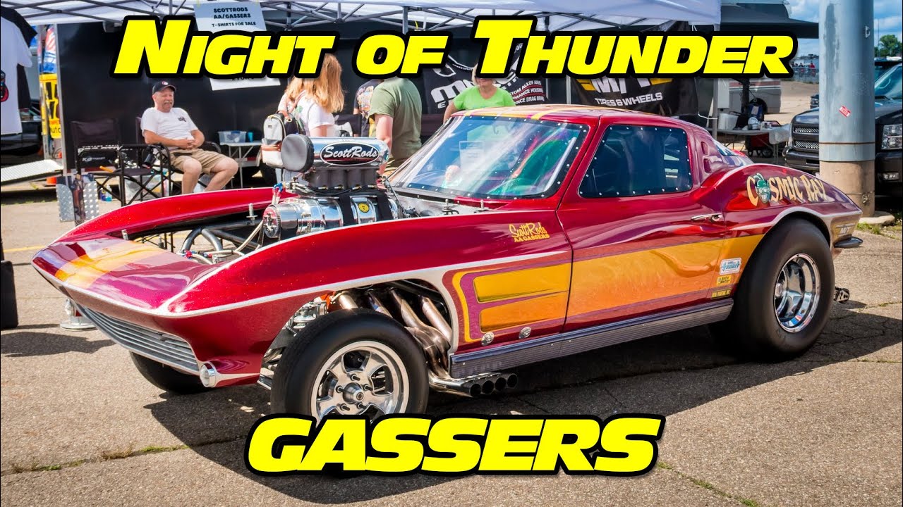 Night of Thunder Gassers Drag Racing National Trail Raceway 2022