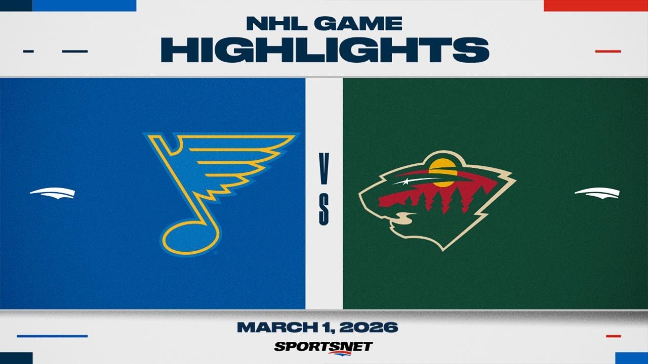 NHL Highlights | Blues vs. Wild - March 1, 2026