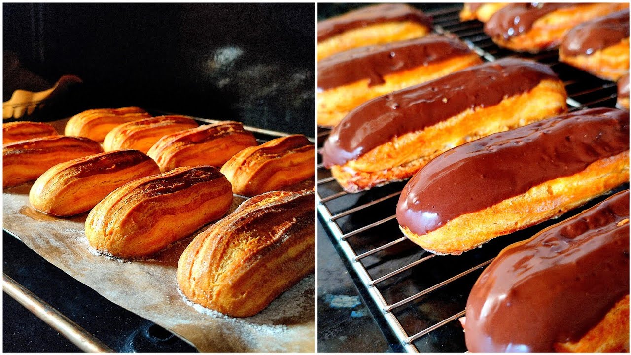اكلير المحلات الفخمة ... بعجينة الشو الناجحة بمقادير مضبوطة و موجودة في كل بيت 💯 / les éclairs