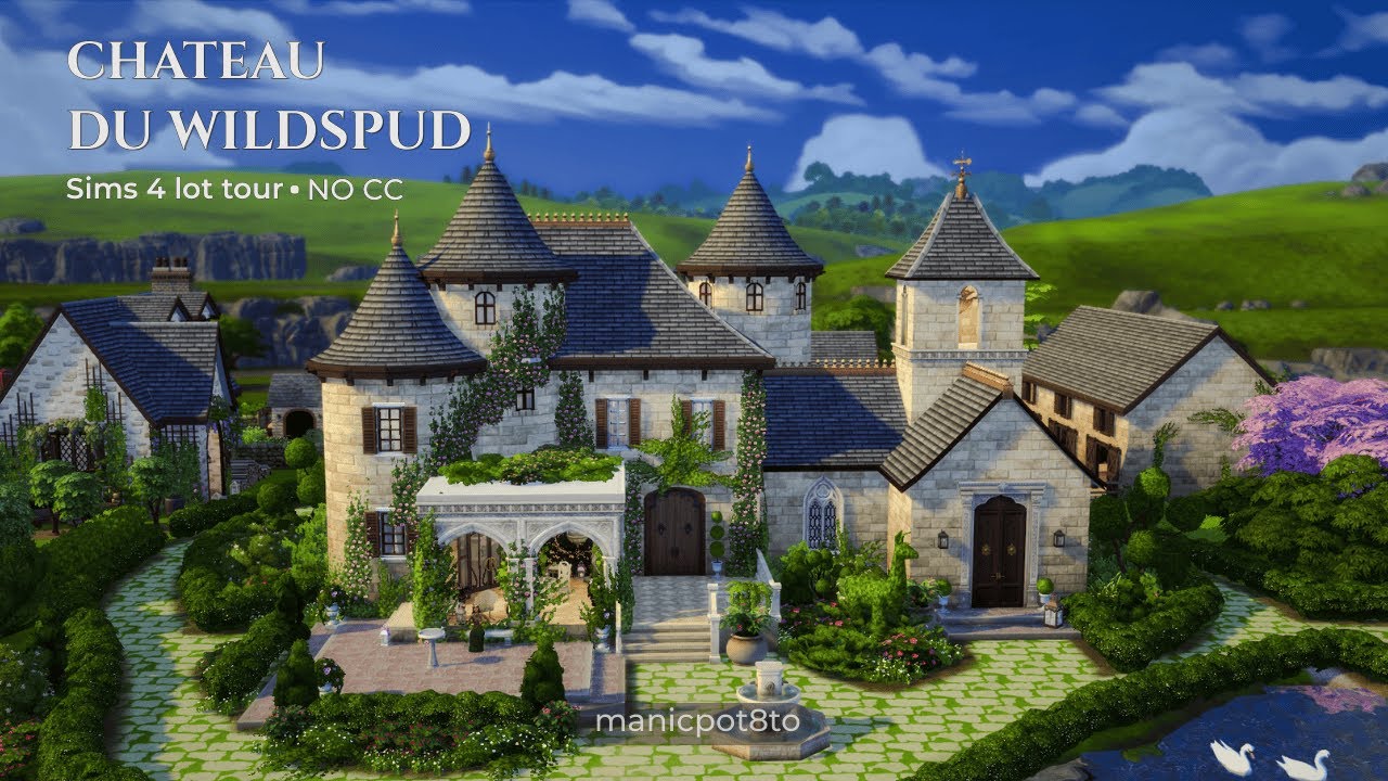 The Sims 4 Royal Estate Build Tour, Royalty and Legacy Aesthetic, No CC