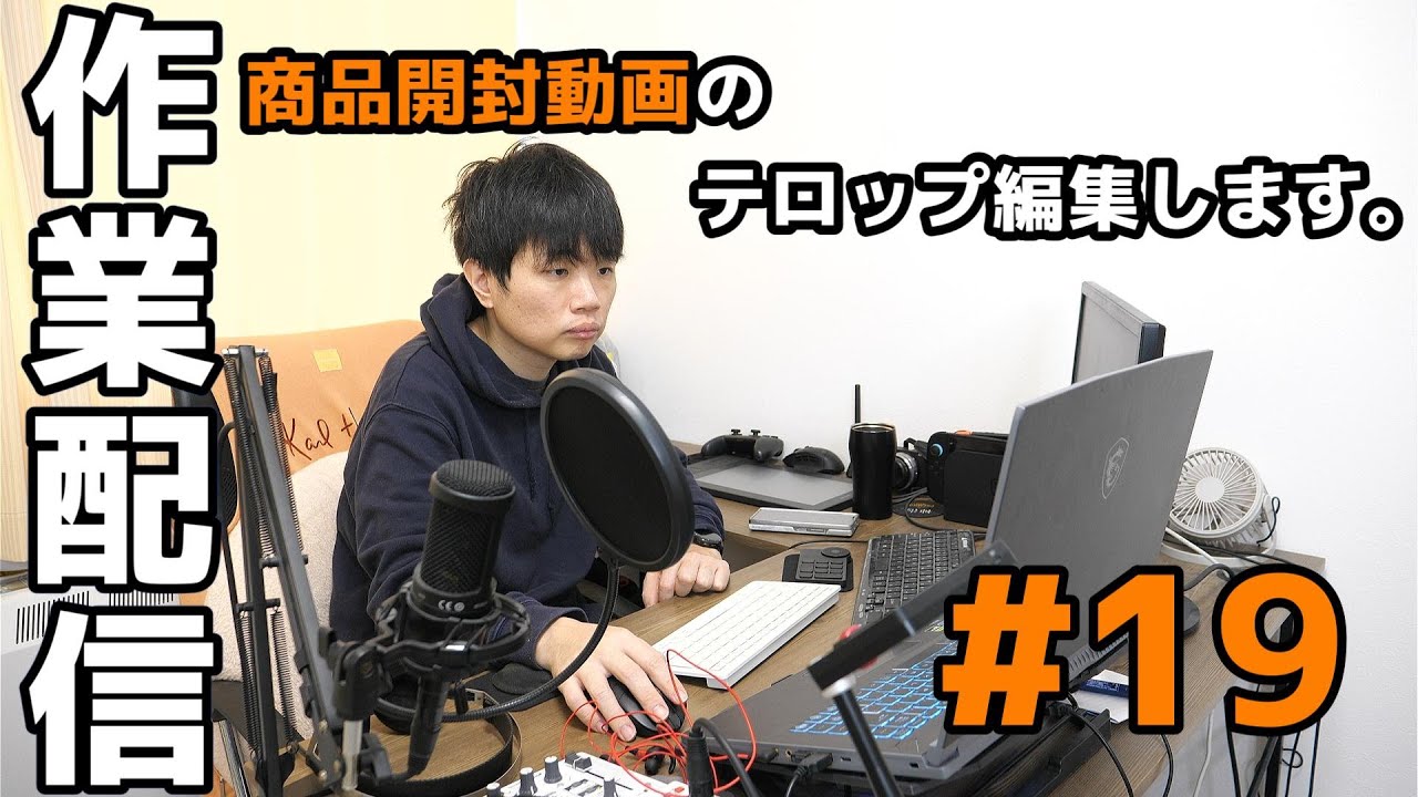 【サボり防止】作業配信 #19 | 皆さんの監視のもと、編集頑張ります！