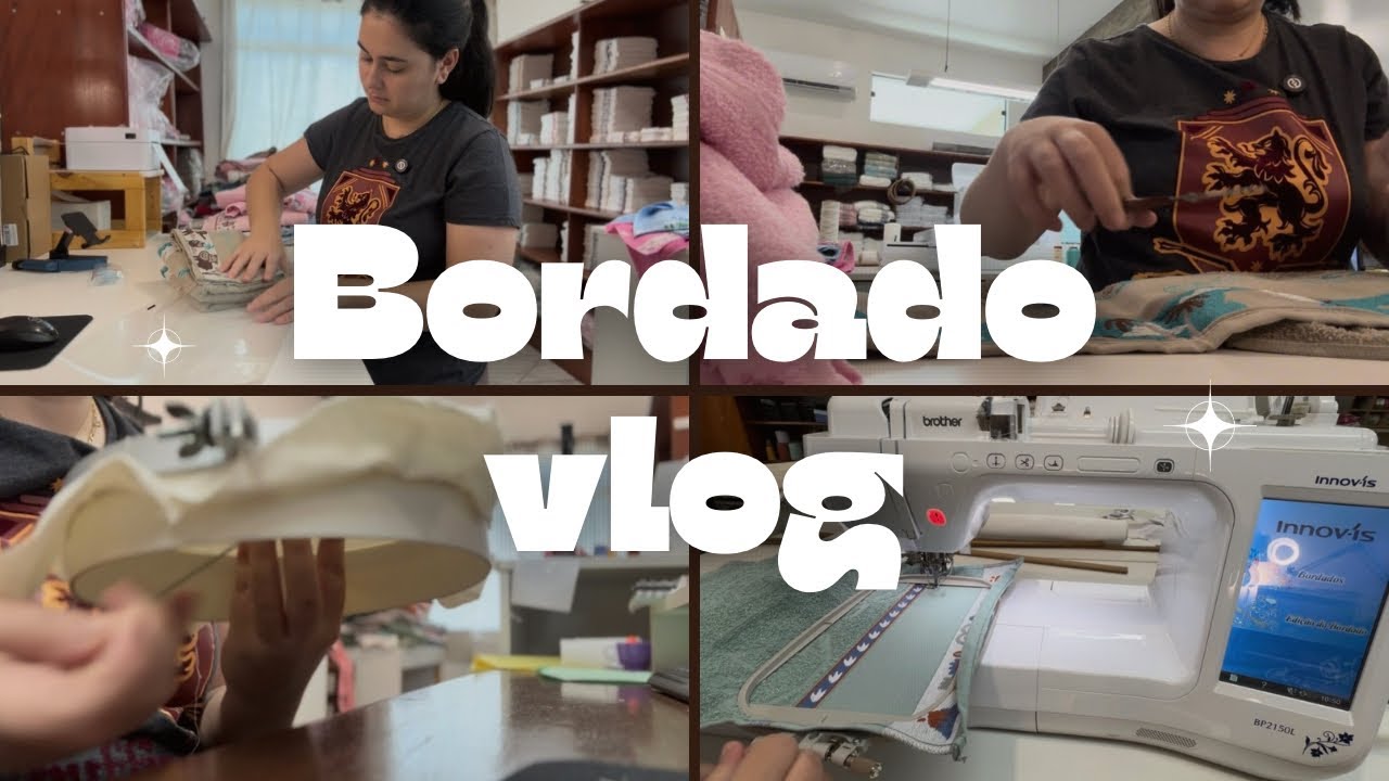 Rotina trabalho com bordado | limpei minha máquina ✨ #vlog
