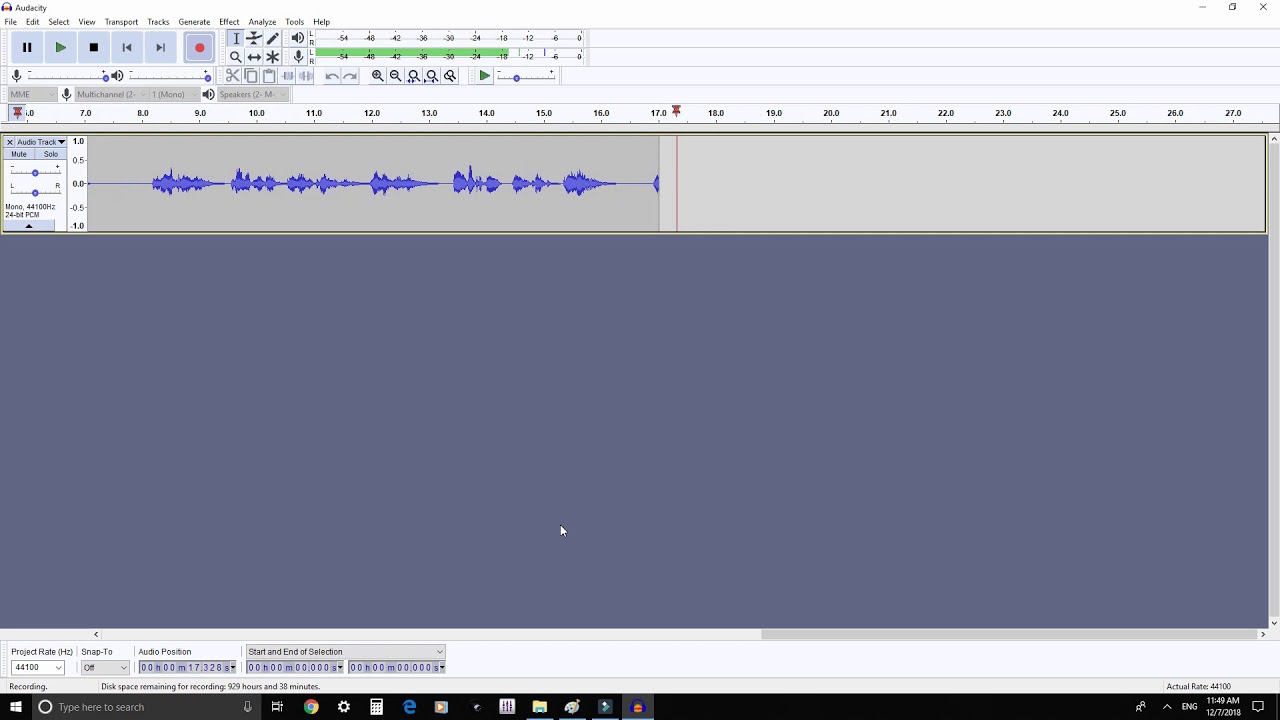 How To Record An AudioBook Using Audacity