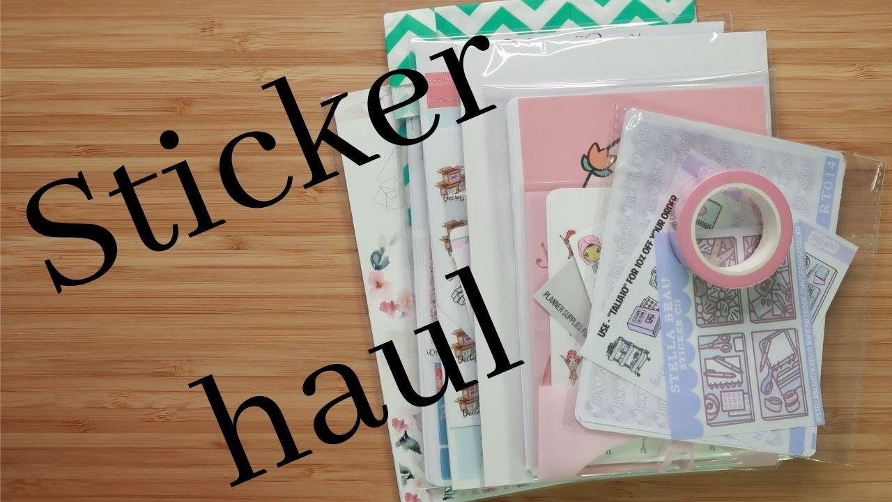 Etsy Planner Sticker Haul