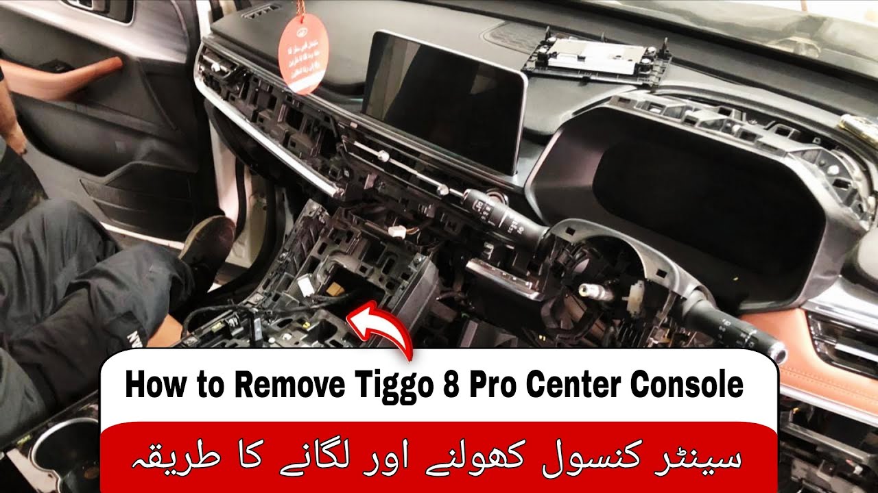 How to Remove Chery Tiggo 8 Pro Center Console | How to open and install the center console