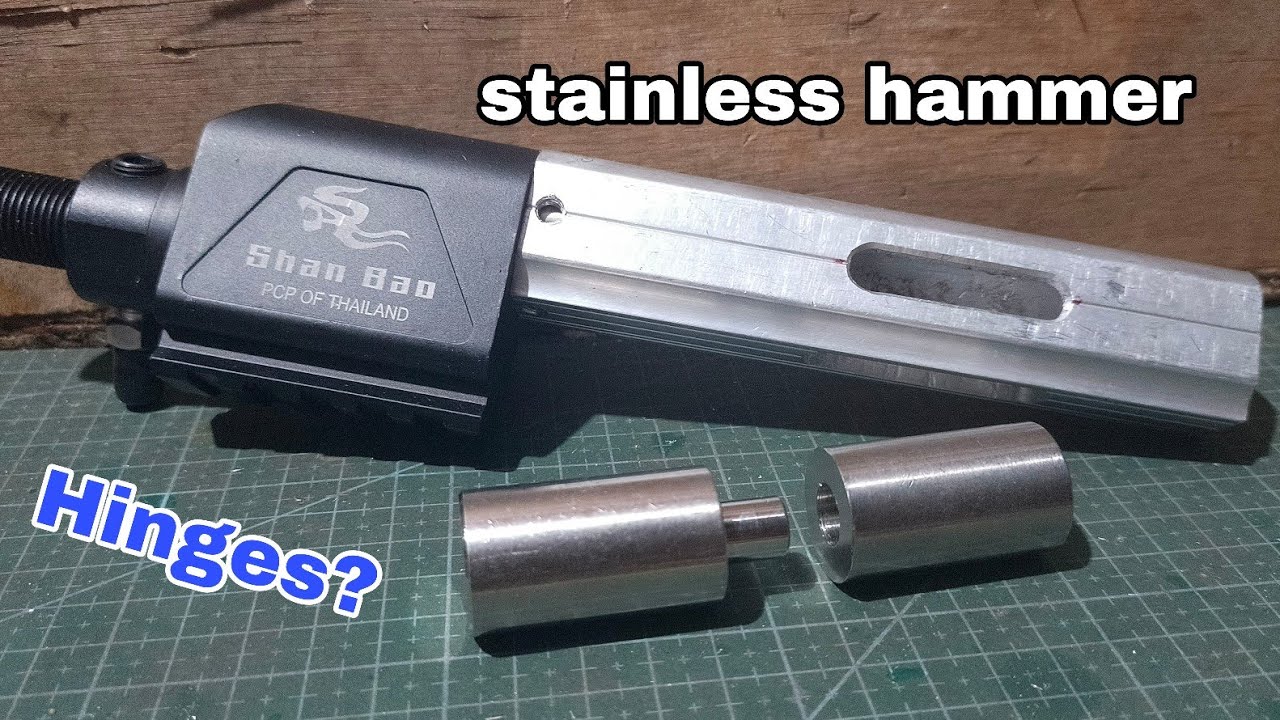 Stainless aigun hammer made from cylindrical hinge