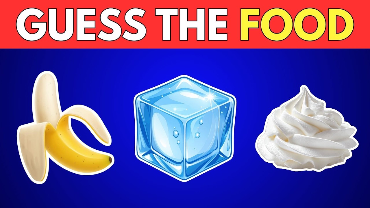 Guess the WORD By Emoji 🤔🍕🍹FOOD & DRINK Edition |  Emoji Quiz Challenge
