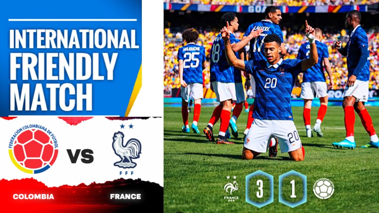 Colombie vs France (1-3) Highlights Friendly | Colombie France r&eacute;sum&eacute; | But Doue | france - colombia