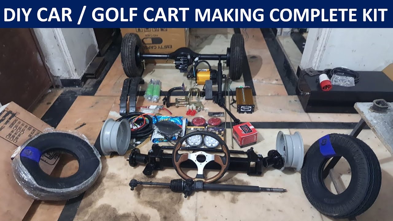 DIY car Kit | vintage car components| DIY colf cart kit| DIY Golf car componnets |Electric car parts