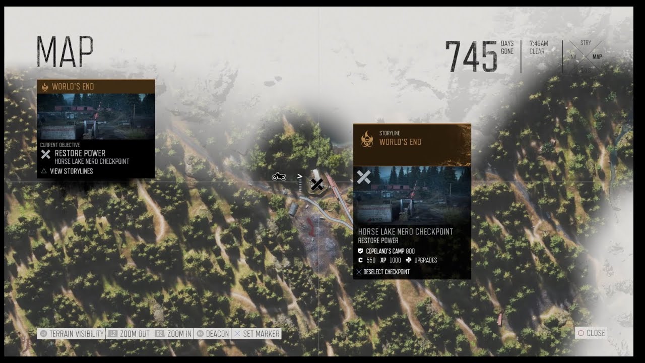 Easiest way -  Horse Lake - Nero Checkpoint - Days Gone
