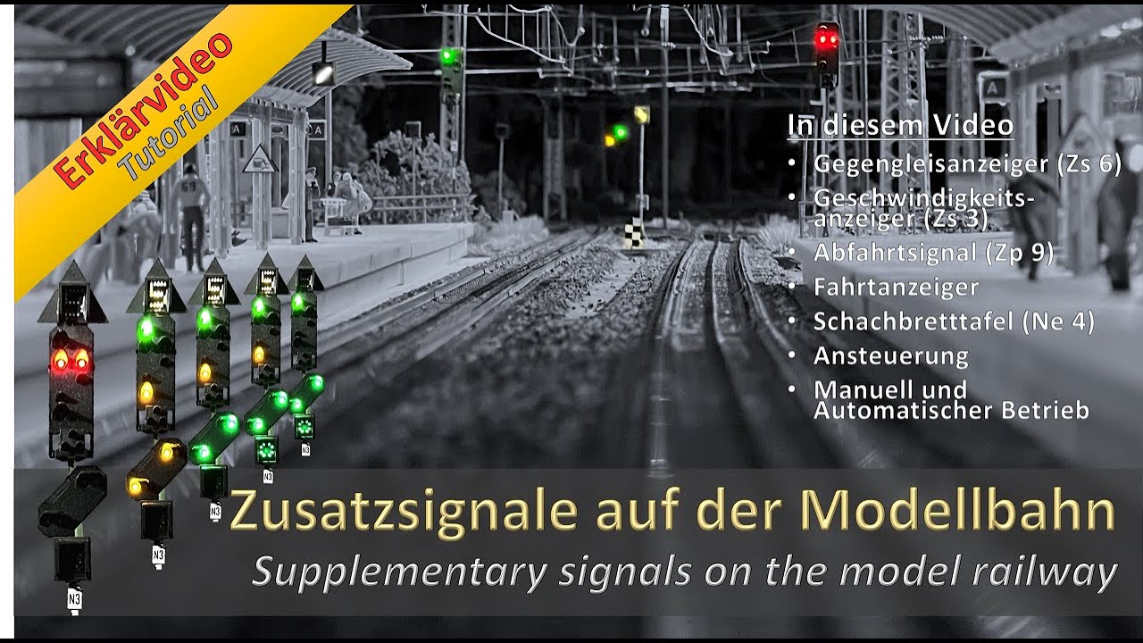 Zusatzsignale auf einer Modellbahn