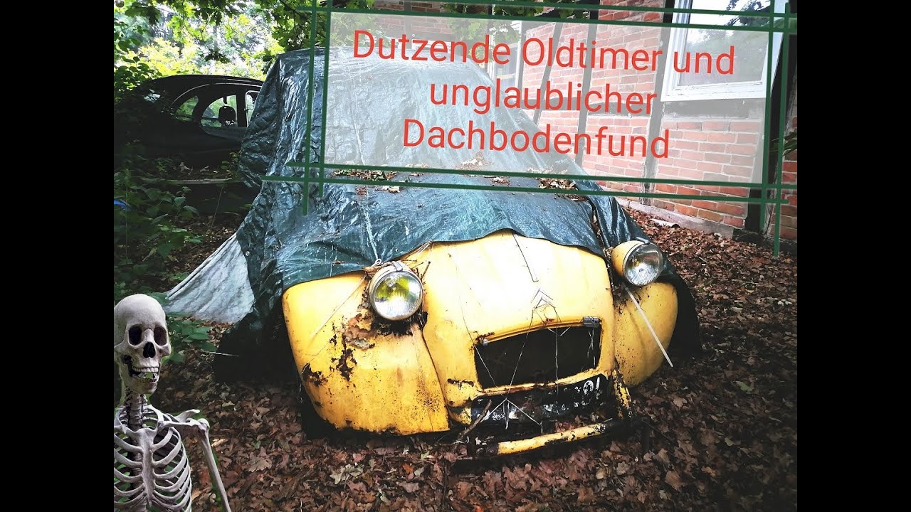 Dutzende Oldtimer, Lost Place mit krassen Fund