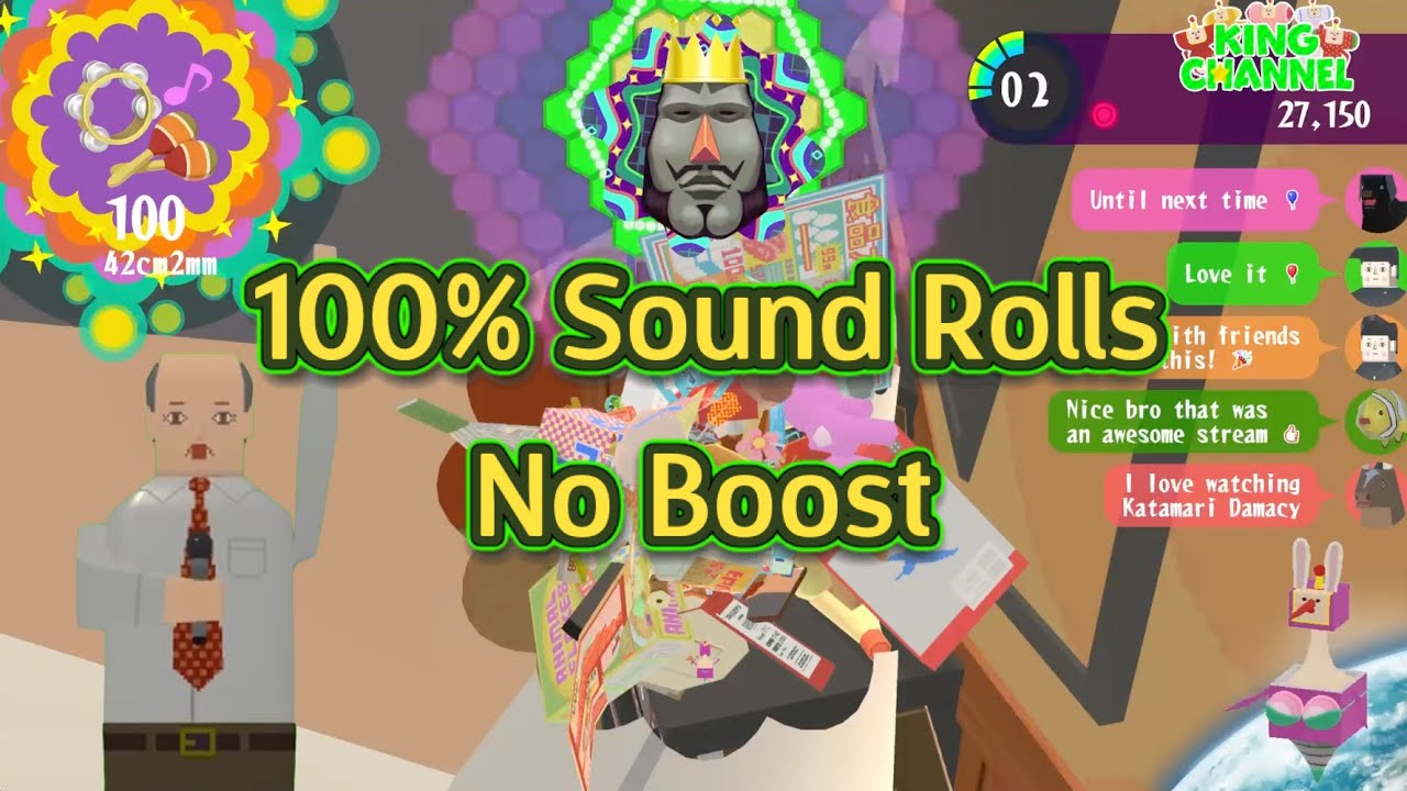 【Katamari Damacy Rolling LIVE】100% Sound Rolls • No Boost • Me Singing Karaoke! • Ver1.6.1