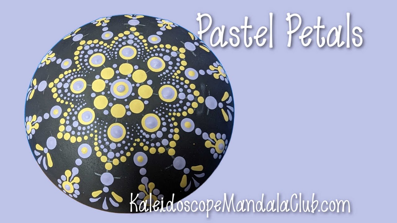 Pastel Petals Dotting Mandala Pattern - Easy, Two Colors!