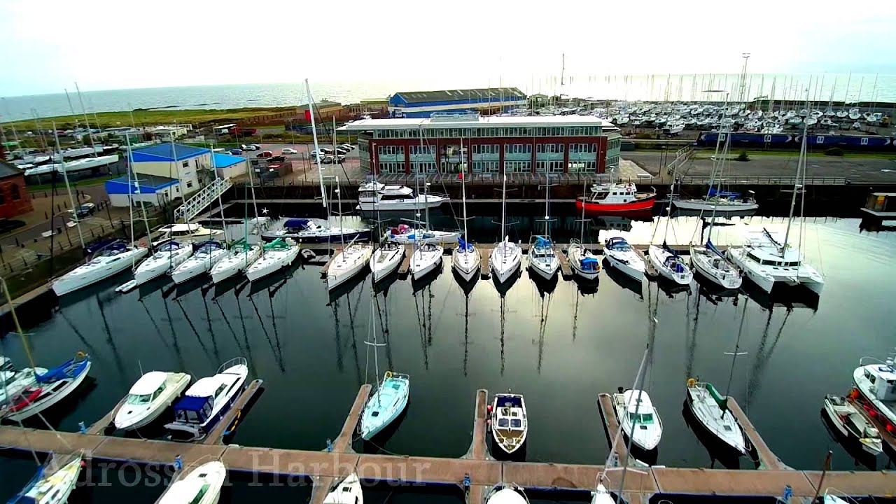 Drone over Saltcoats & Ardrossan Harbour's