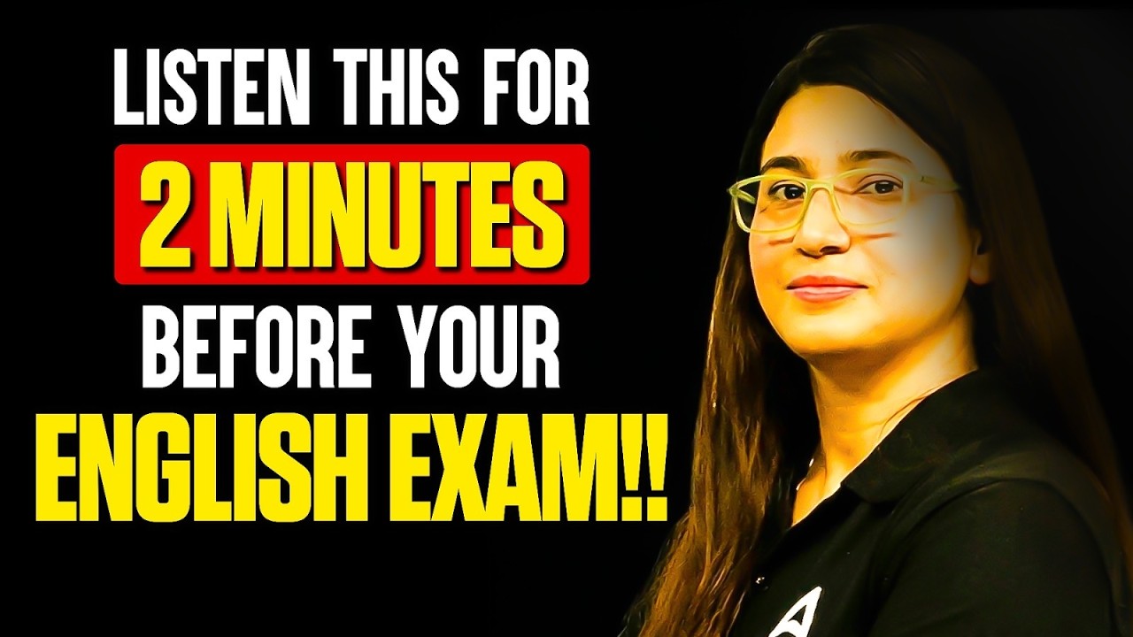 🚨URGENT Listen This For 2 MINUTES Before English Exam ! | Must Watch For All Students