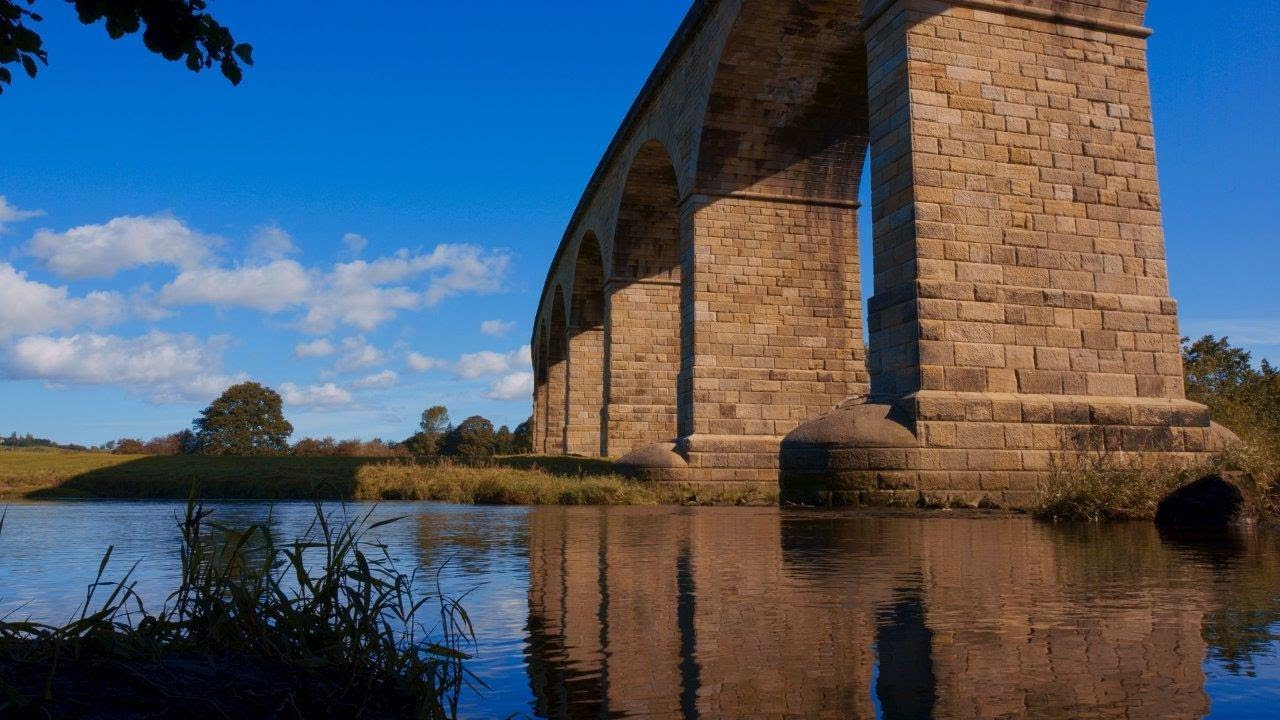 Wharfedale Viaduct - River Wharfe Lower Wharfedale Otley Pool North Yorkshire - Excerpt from (ep2)