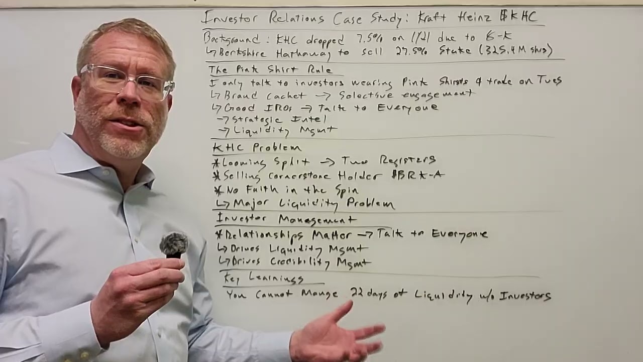 #investorrelations The Pink Shirt Rule and Kraft Heinz Liquidity Crisis ($KHC)