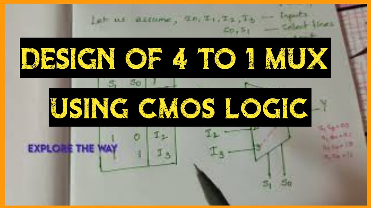 Design of 4 to 1 Mux using CMOS logic || Schematic diagram || Explore the way