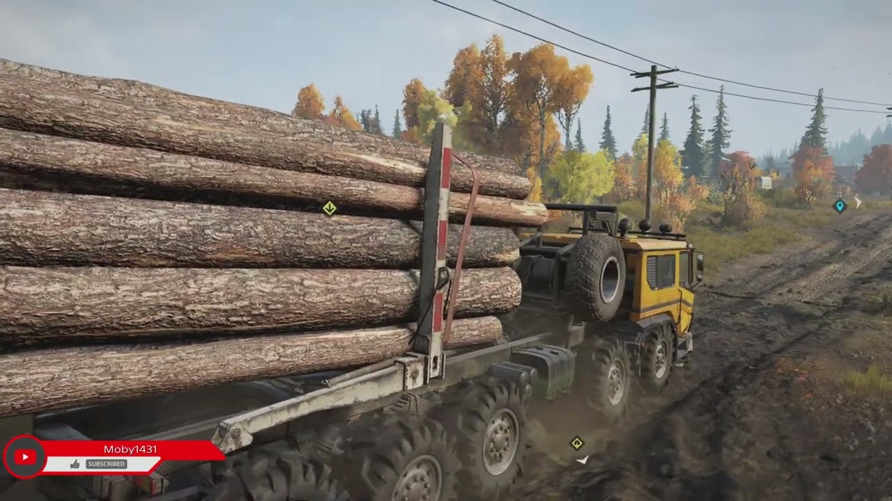 Long Logs Delivery - SnowRunner | PS5 Gameplay