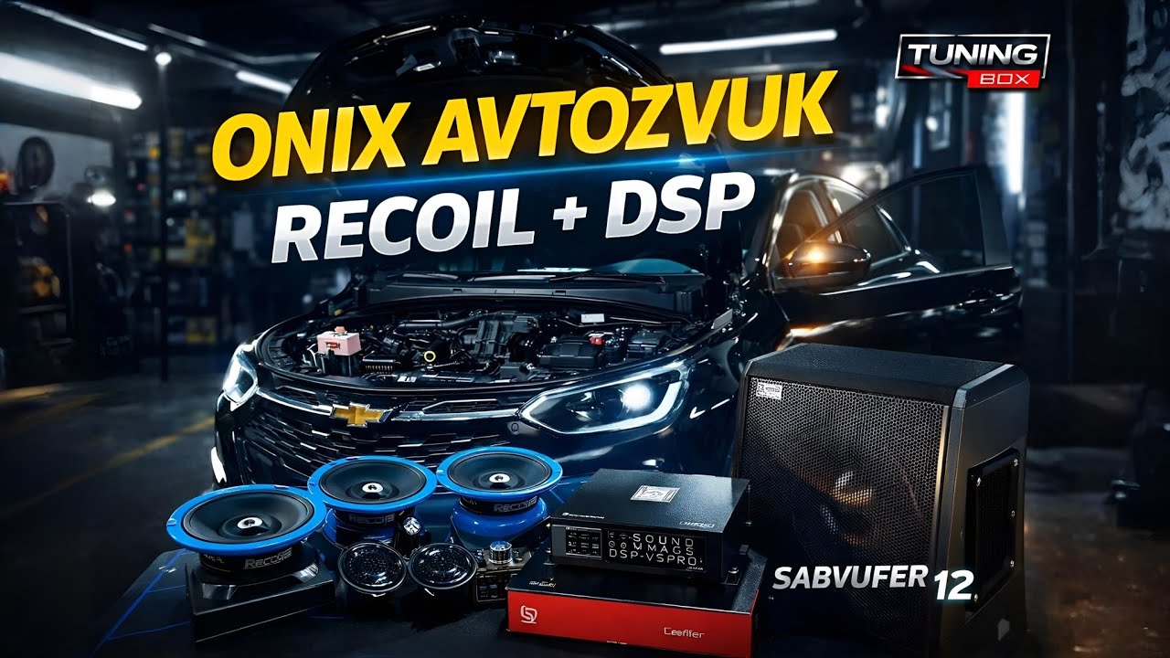 CHEVROLET ONIX AVTOZVUK TIZIMI.  CHEVROLET ONIX АВТОЗВУК — RECOIL + DSP + EDIFIER