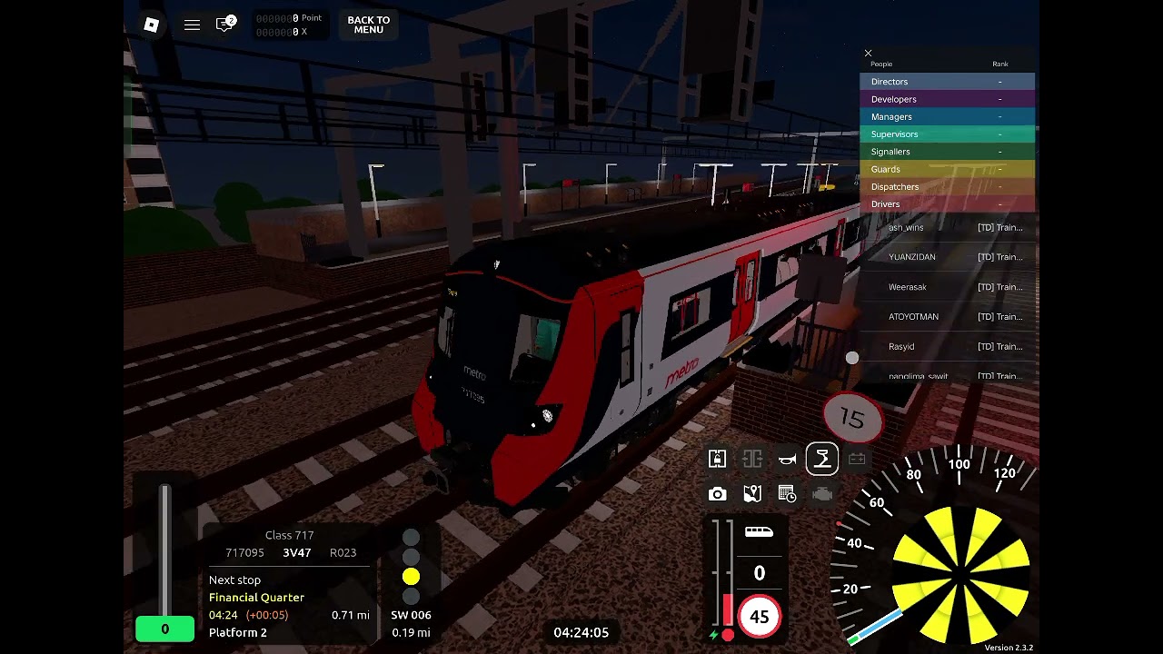 Stepford County Railway SCR - London Underground Metro subway driving boarding. Metro subway driving