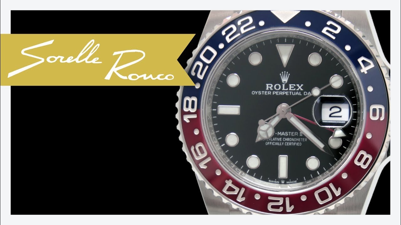 Rolex GMT Master 2 Jubilee Pepsi Bezel Cerachrom 40 mm
