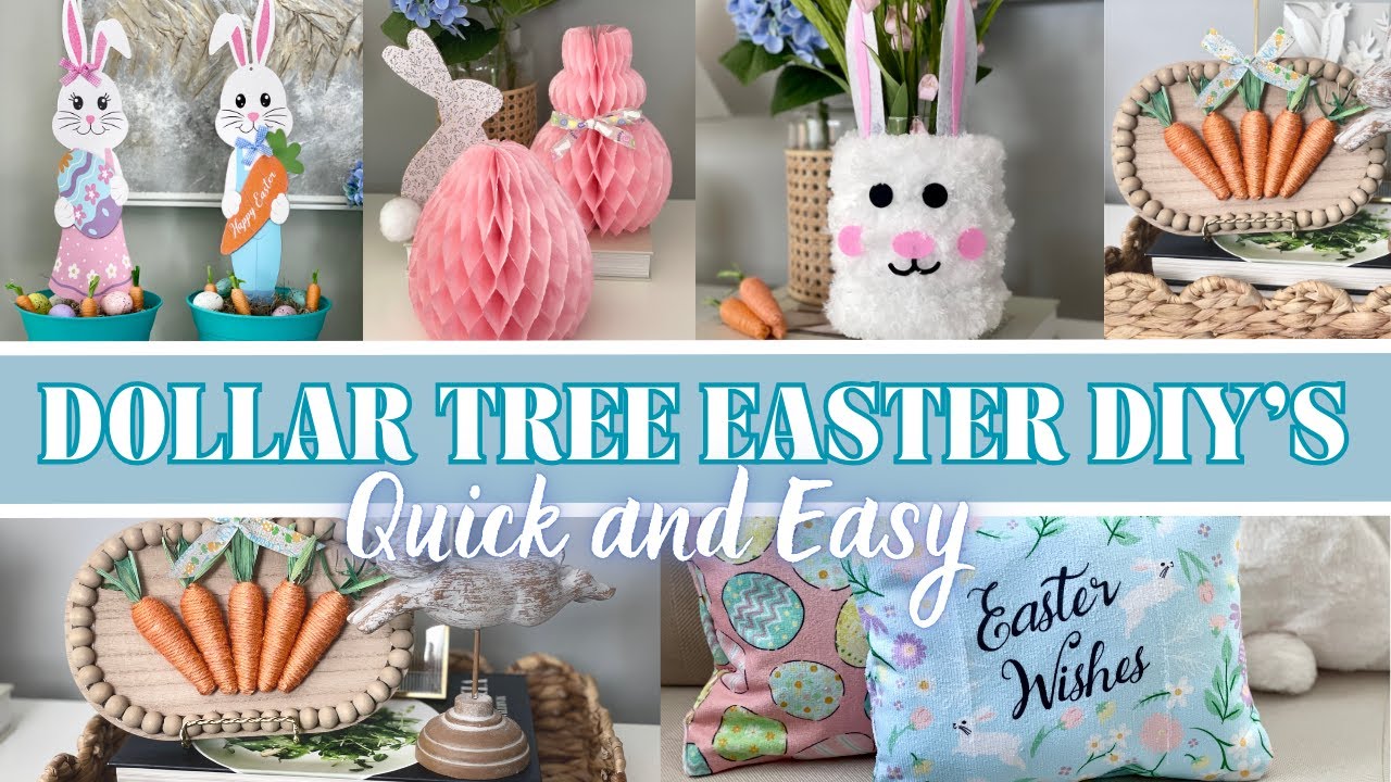 DOLLAR TREE DIY Easter and Spring Decor | Dollar Tree DIY 2025 - NEW Crafts