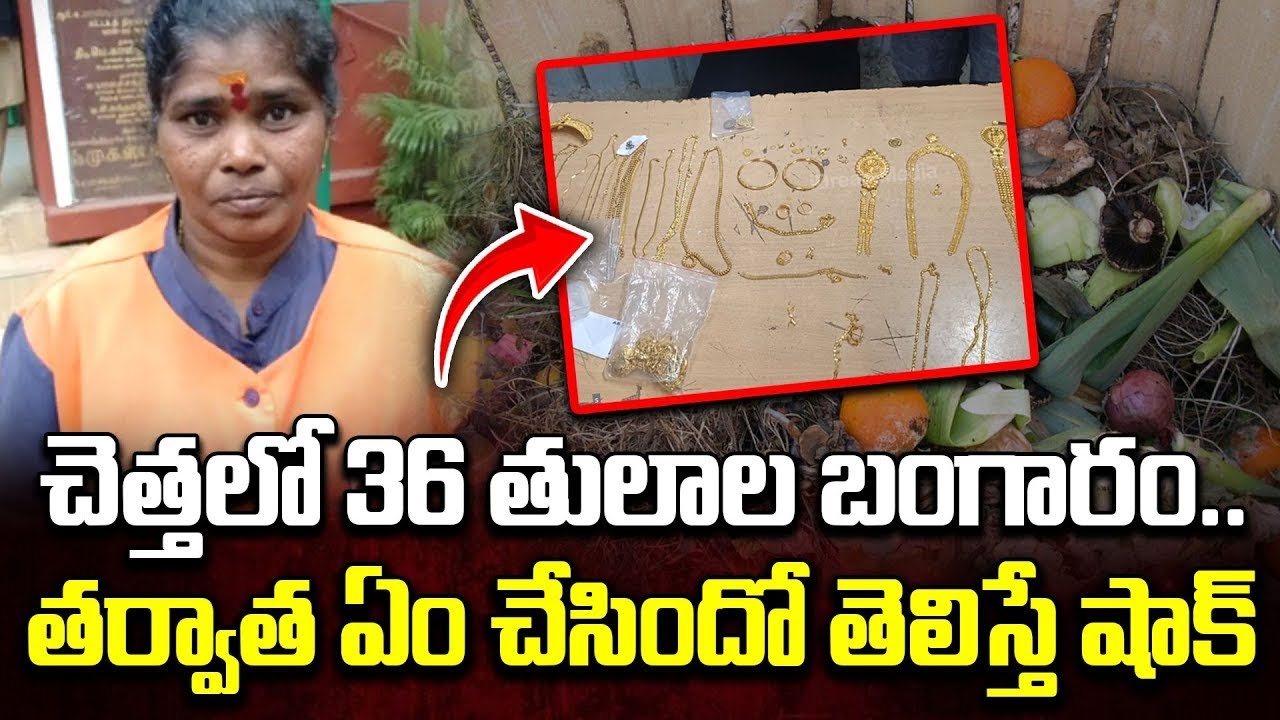 చెత్తలో బంగారం.. ఏం చేసిందో తెలిస్తే షాకే Chennai Sanitation Worker #politicalscoop