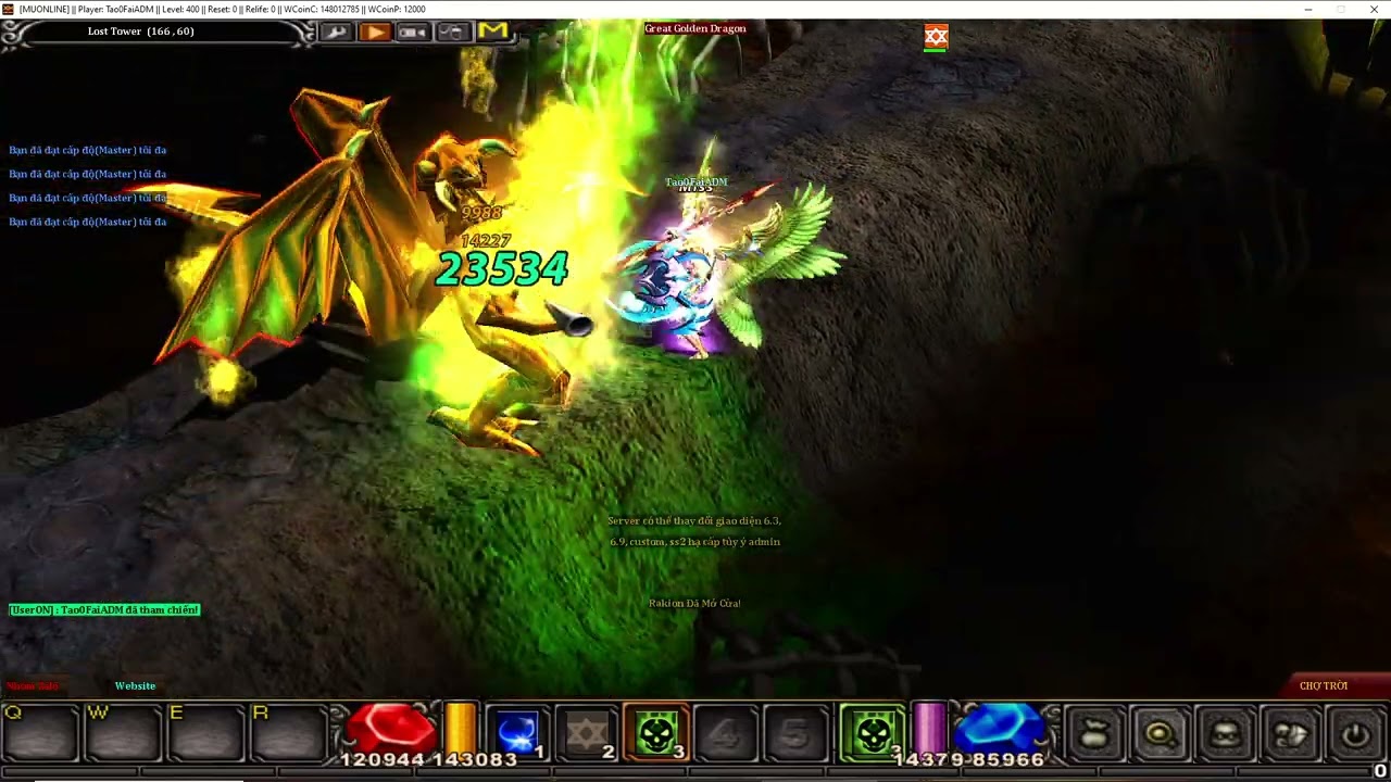 64.Chỉnh sửa tỉ lệ dame độc của DW và time bắn băng của ELF ingame #muonline