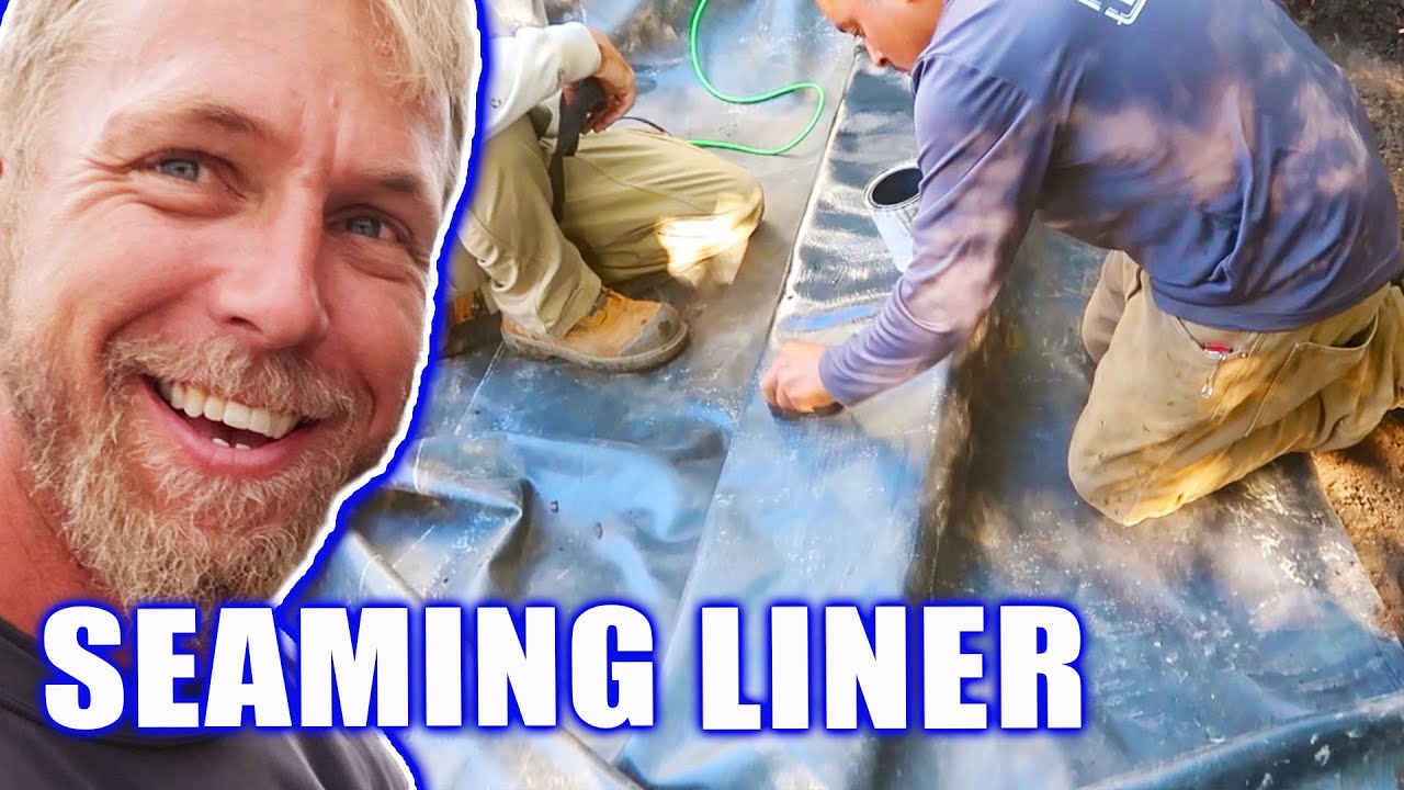 Seaming Liners for 30-FOOT POND on the North Shore - Part 1