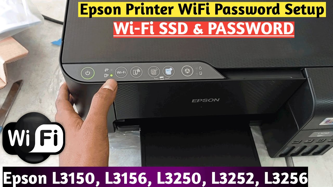 How To Get Password in Epson L3250, L3150, L3256, L3156, L3252 ,  Epson Printer WiFi Password