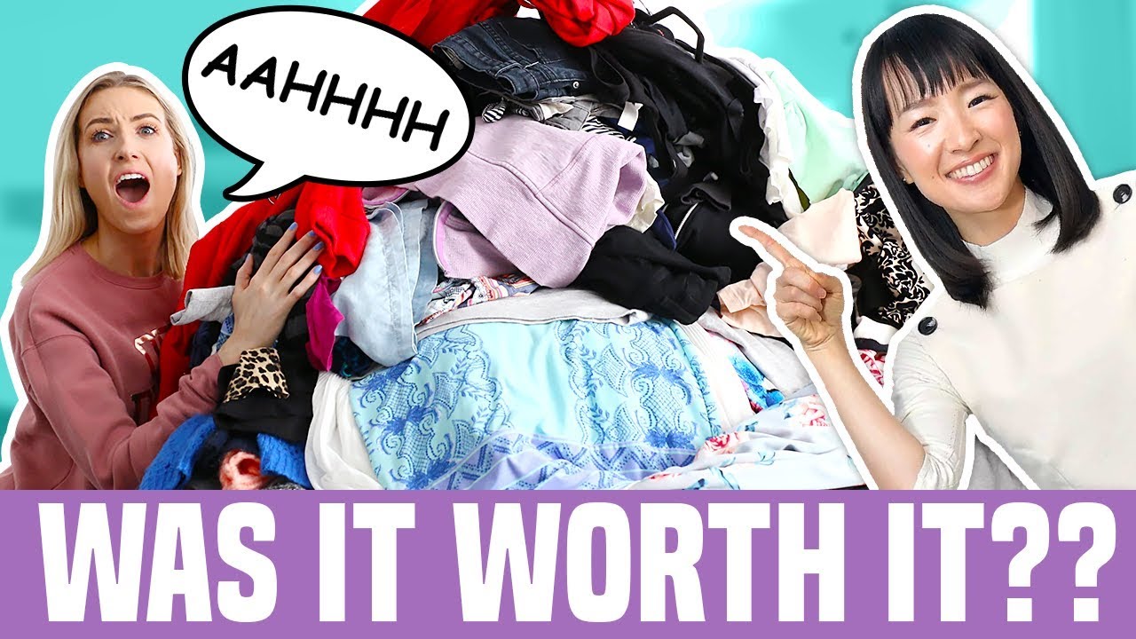 I Tried to DECLUTTER Using the MARIE KONDO METHOD... Was It Worth It?!