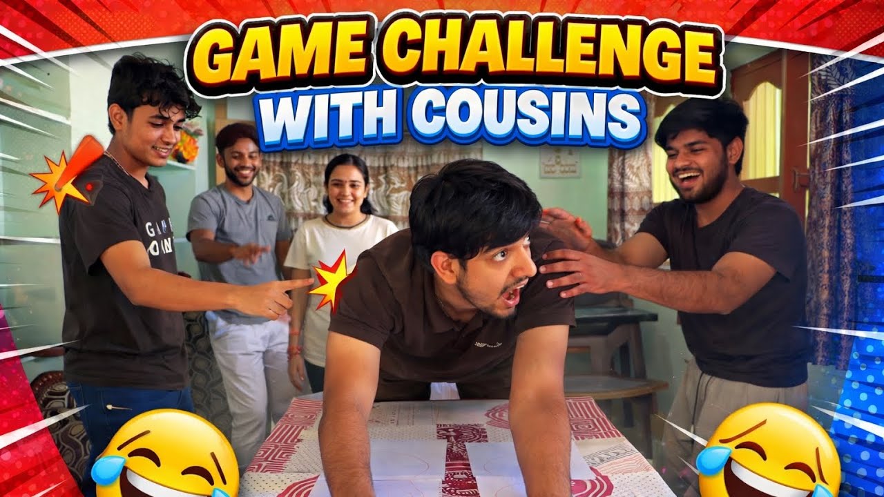 Gaanv me game challenge  kr diya  / cousins prank 😂