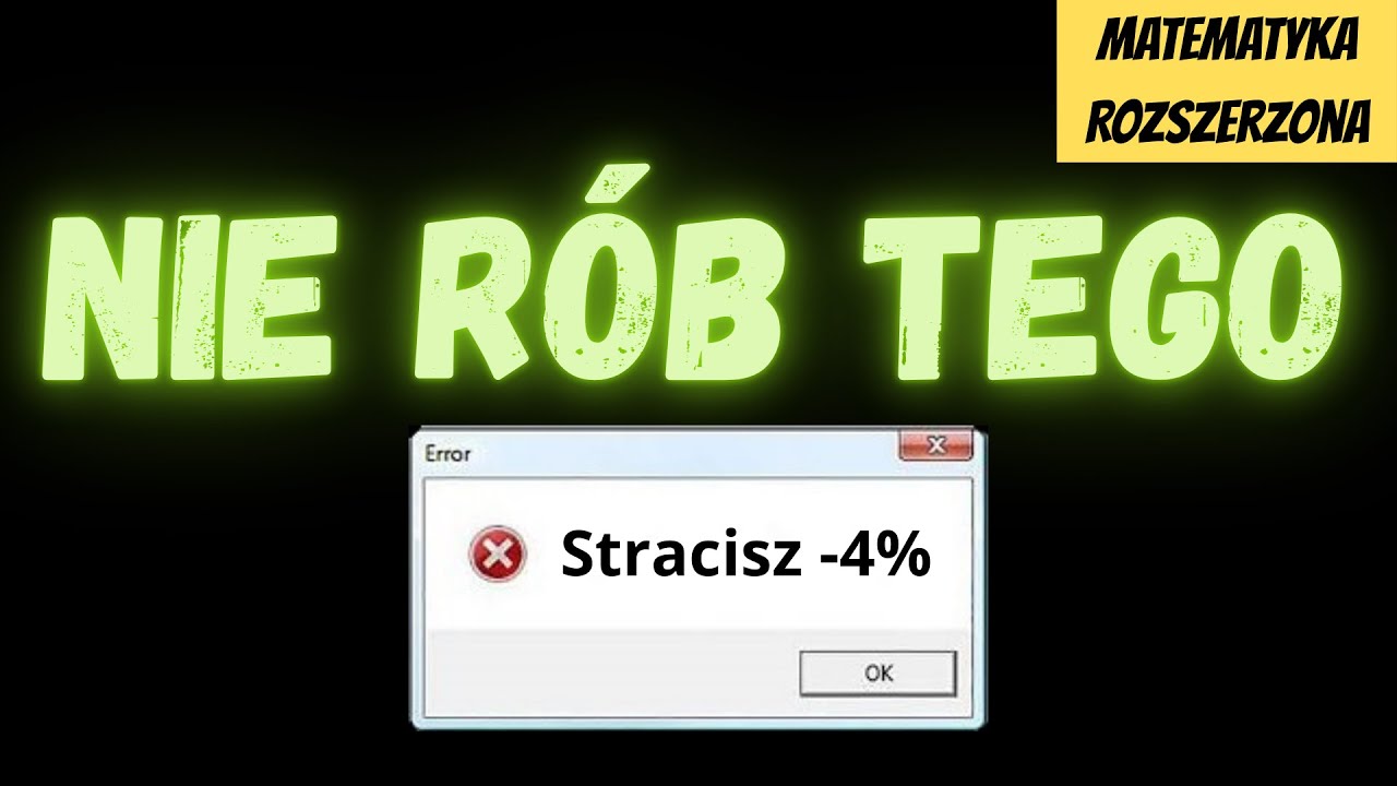 Ta postać iloczynowa nierówności zabiera punkty na maturze!