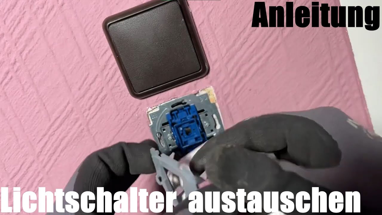Lichtschalter (Unterputz) austauschen (Ein Verbraucher, Wechselschalter) - Heimwerker Anleitung