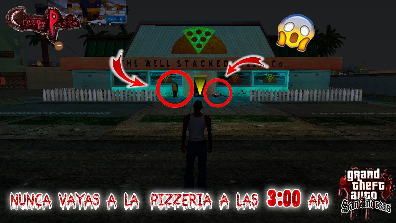 Nunca vayas a la Pizzeria a las 3:00 AM -  [Creepypasta] -  Loquendo -  Gta san andreas