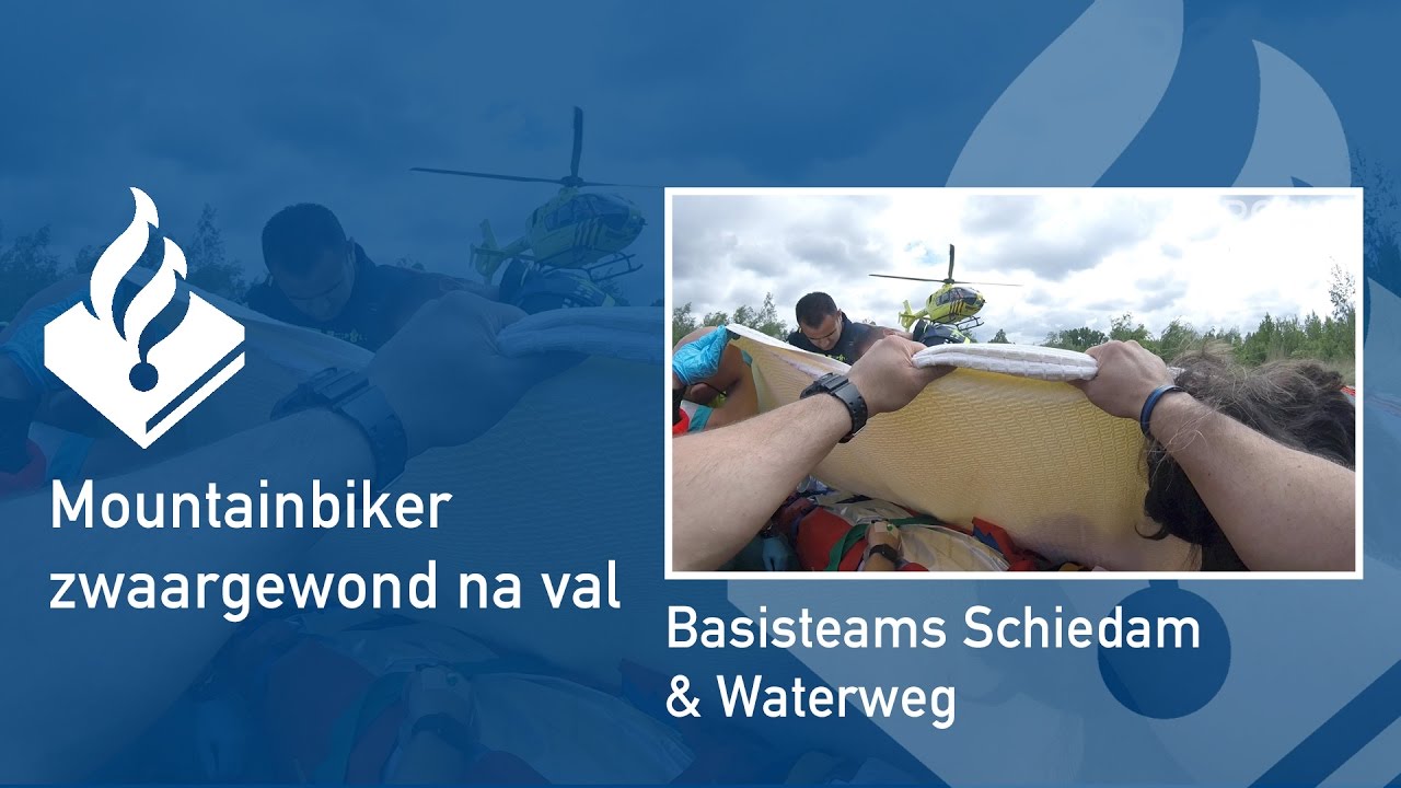 Politie #PRO247 Mountainbiker zwaargewond na val