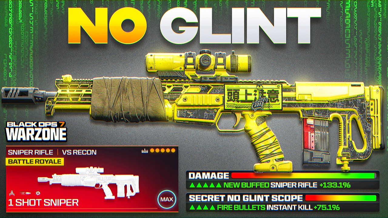 new *NO GLINT* 1 SHOT VS RECON LOADOUT in WARZONE BO7! (Best VS Recon Class Setup)