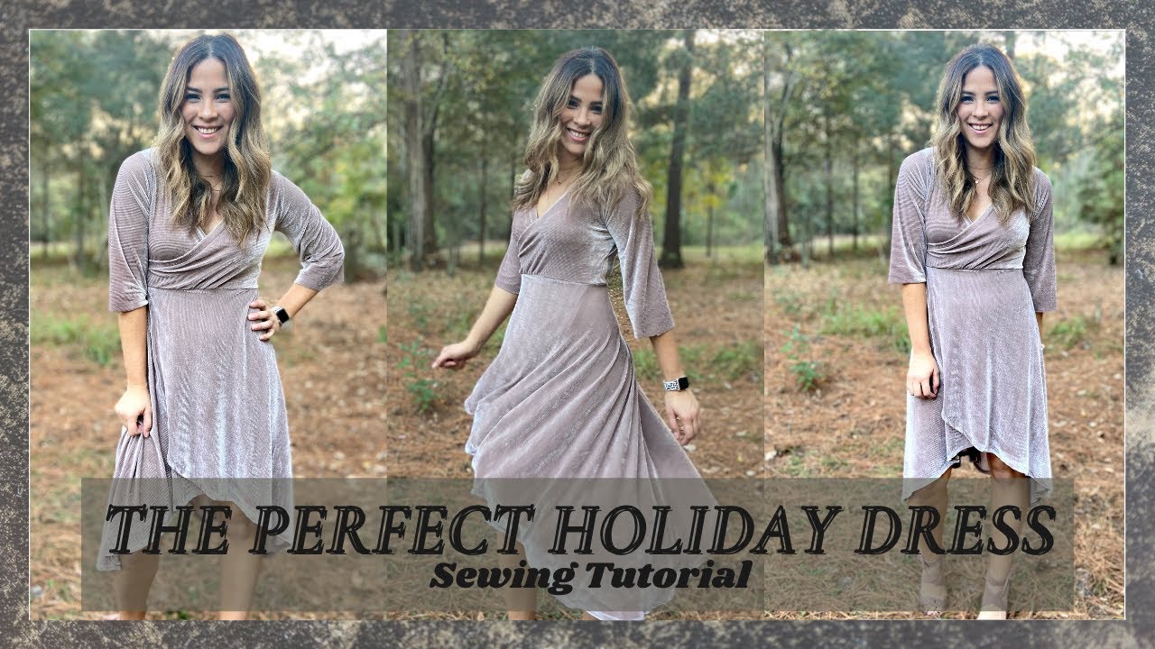 Sew This Super EASY Holiday Dress With Me!!
