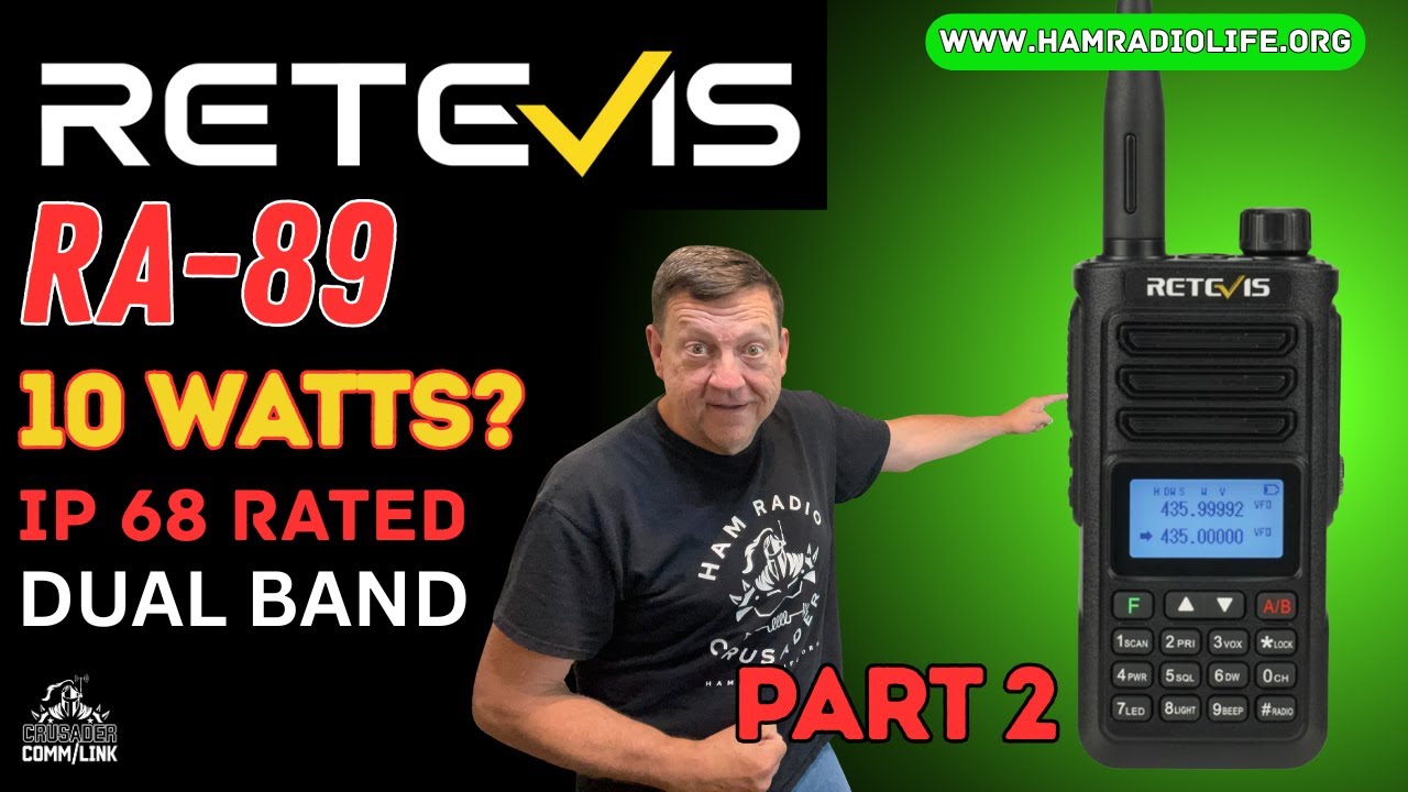 Обзор Retevis RA89 | Тестирование мощной портативной радиостанции для любительской радиосвязи. Ча...