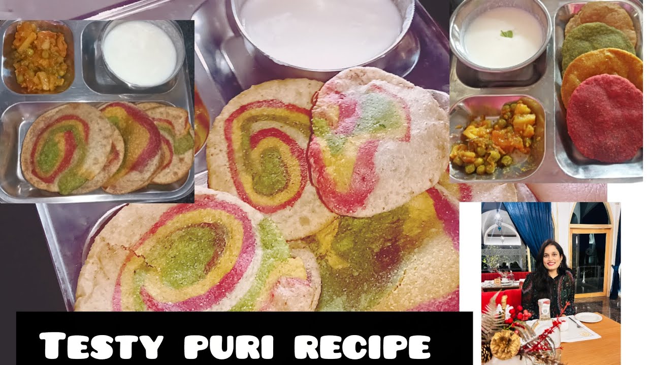 Testy puri recipe ! Palak puri ! Healthy recipe ! Colorfull puri recipe ! Rajsthaniकलेवा 